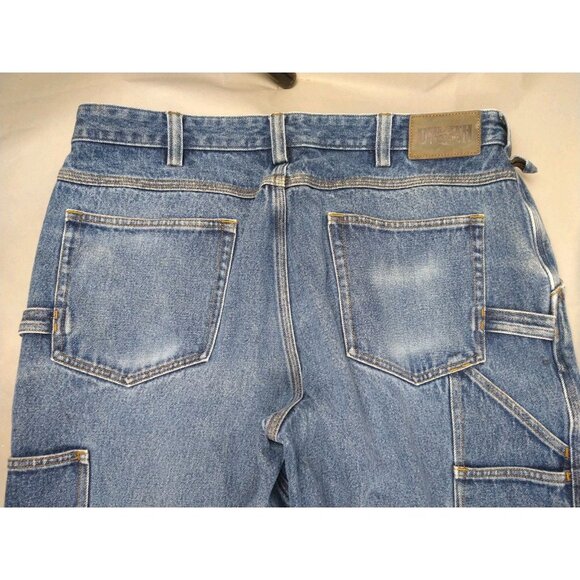 Duluth Trading Distressed Denim Workwear Jeans Men's Size 38x34 100% Cotton - Picture 8 of 11